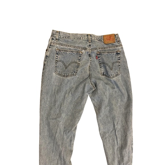 Levis 550 Jeans Womens 16 Medium Blue Classic Relaxed Fit Tapered Leg Denim - Picture 1 of 10